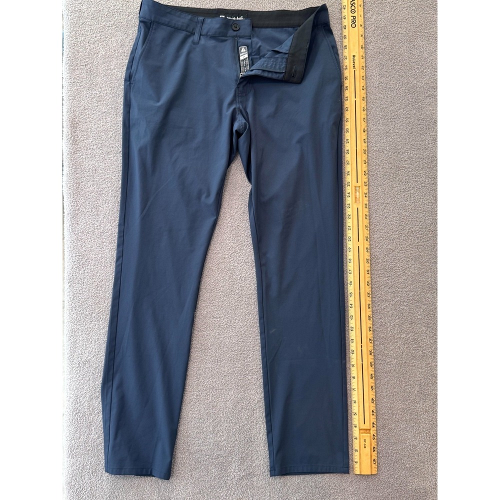 TravisMathew Men's Performance Golf Pants 33x29 Navy Blue Stretch Lightweight Co